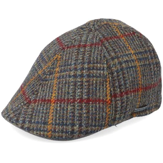 Stetson - Marrón flatcap Gorra - Texas Duck Shape Texas Wool Brown Flat Cap @ Hatstore