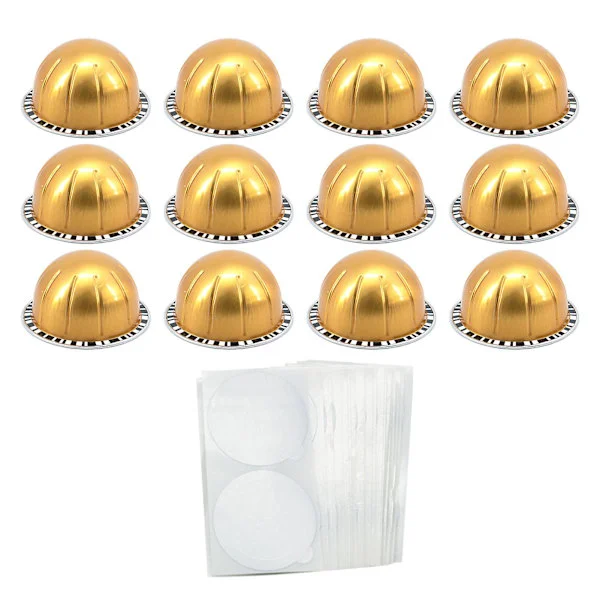1 Sæt 80ML/40ML/150ML/230ML Kaffekapsel Skal DIY Genanvendelig Kaffekapsel Kop til Nespresso Vertuo (FMY)