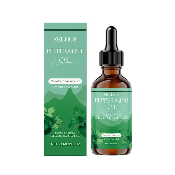 Pepparmynta aromaterapi eterisk olja, atmosfärisk doftspridare, aromatisk daglig bad- och massage eterisk olja