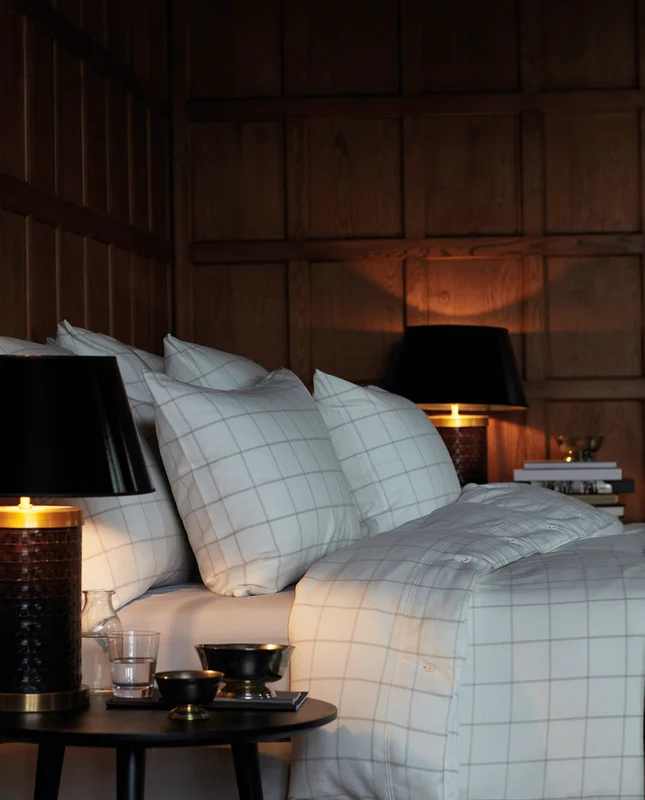 Lexington Hotel light flannel duvet cover white/light beige