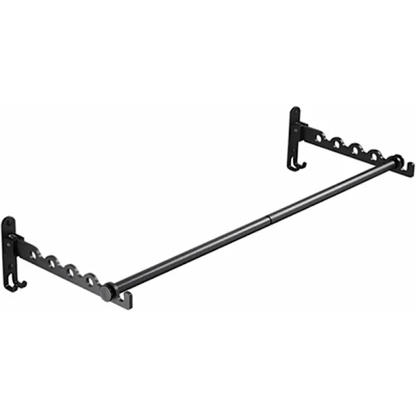 Veggmontert klesstativ, sammenleggbare klesstenger, sammenleggbar vegghenger, veggmontert klesstativ i metall, klesstativ for soverom, bad, lengde 80,