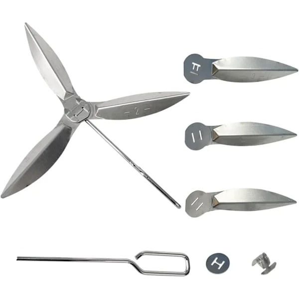 Tvådelat One-Touch rengöringssystem, 57 cm, kompatibelt med Weber grilltillbehör, Weber 7444 klotgrill.