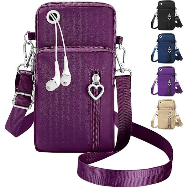 Women's Crossbody Phone Bags, Nylon Crossbody Phone Bag Cell Phone Case with Long Strap, Women's Cell Phone Crossbody Bag[TT]