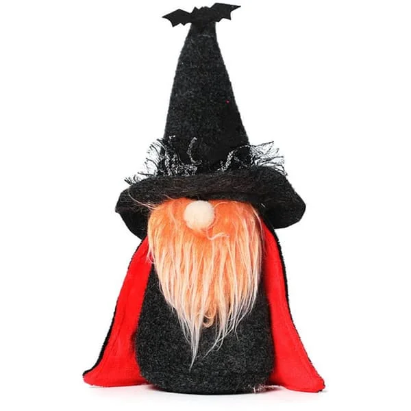 Halloween Gnomes Decor Halloween Doll Party Makeup Bat Hat Doll for Halloween Party Decorations B