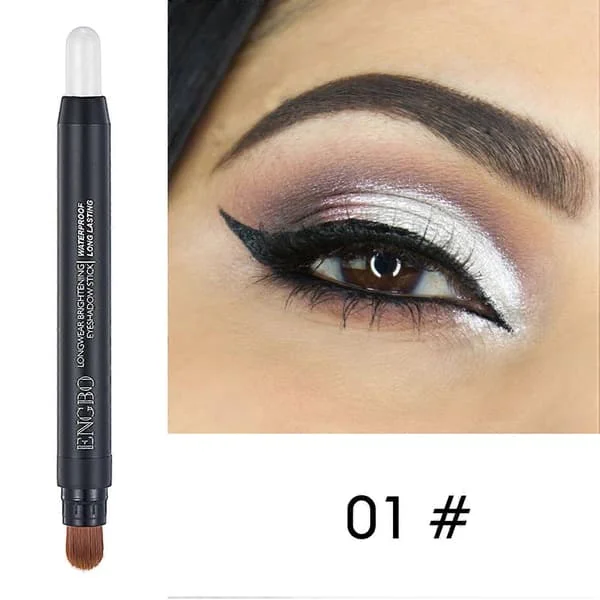 Øjenskygge, Øjenskygge Shimmer Stick, Glitter Vandtæt Øjenskygge, Langtidsholdbart Øjenmakeup Sæt, til Skygge Eyeliner Brightener Blyant Stick til 