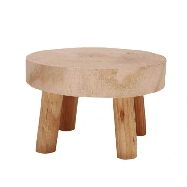 Mini Træpalle Display Plantestativ Dekorativ Træ Plantepalle Bonsaiholder til Indendørs Udendørs Hjem Have C