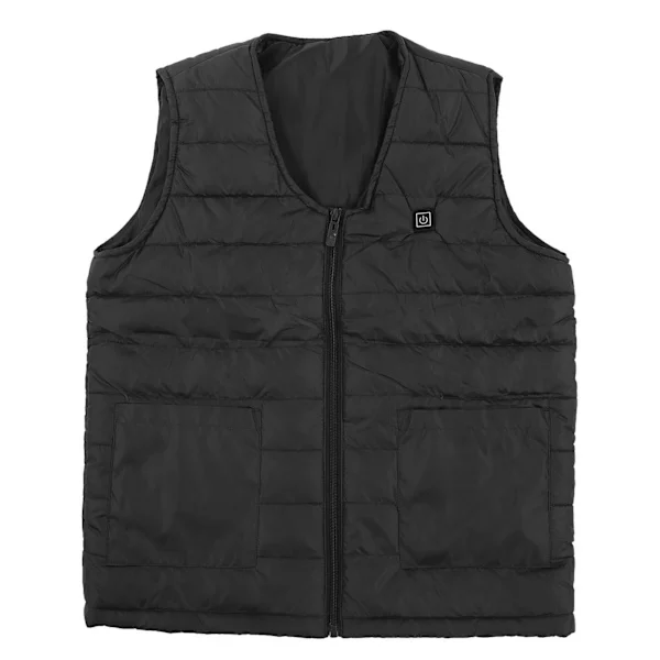 Smart Vest med konstant temperatur og varme, V-hals, pustende, varm vintervest 7XL
