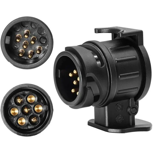 13-polet til 7-polet tilhengeradapter 13-polet kontakt for bil-tilhenger-traktor-campingvogn-sykkelholder