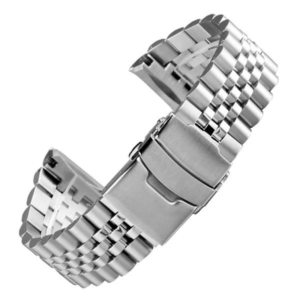 Rostfritt stål klockarmband metall mesh klockarmband för män kvinnor metall klockarmband 20mm silver