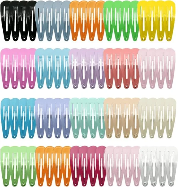 Hair Clips [80 Pieces], Girls Hair Clips Metal Hair Accessories, Colored Snap Clips Mini Hairpins For Kids Baby Girl (18 Colors)