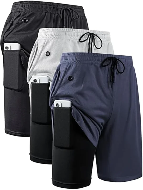 AliExpress - Shorts de sport pour hommes, vêtements de sport, shorts de course à double couche, 2 en 1, bas de plage, été, gym, fitness, entraînement,