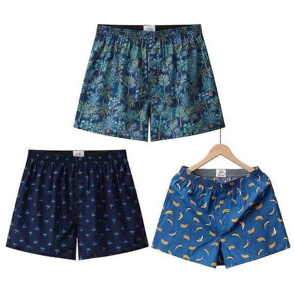 【BQ】3 STK 100% Bomuld Herre Boxer Briefs Herre Sports Shorts