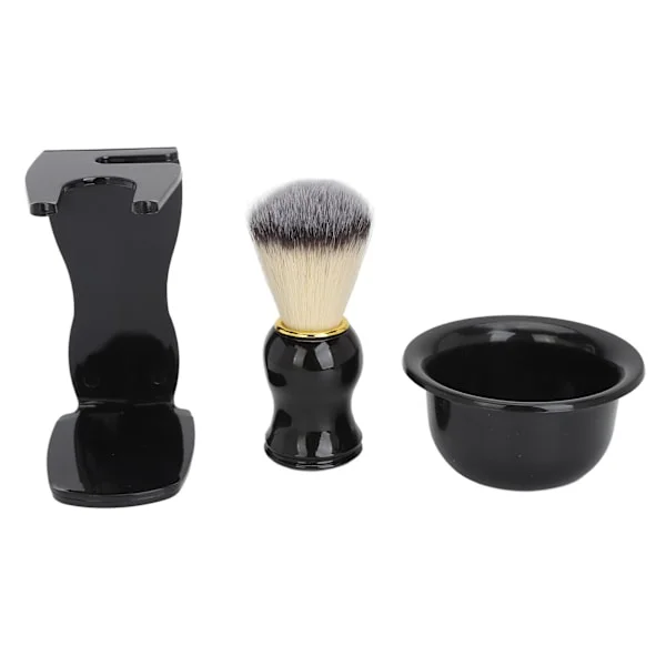 Men's Beard Care Kit Travel Beard Brush with Holder Soap Dish Hair Cleaning and Styling Kit