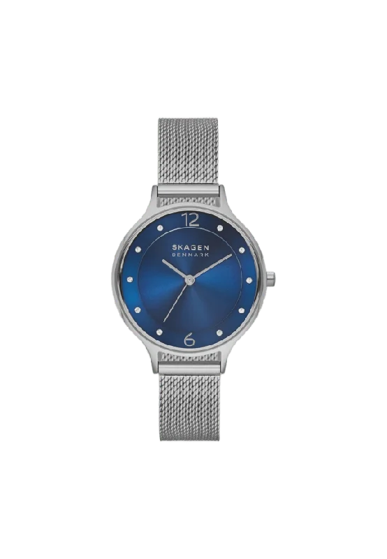 Skagen Anita Dam, Blå/stål Meshband - Skw2307 Klockor Dam 30 mm