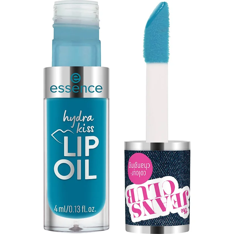 Essence the JEANS CLUB colour-changing hydra kiss lip oil 107 Blue Is The New Pink!, Makeup, Læber, Lip Oil