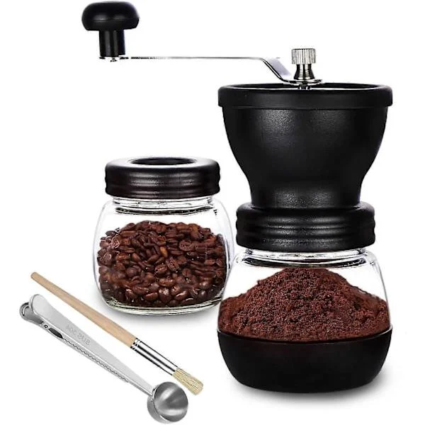 Manuel Kaffekværn, Keramisk Burr, til Espresso og Filterkaffe