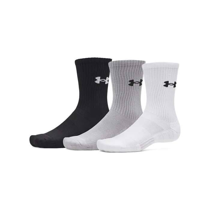 Under Armour Performance Crew Sukat Valkoinen 3‐pakkaus