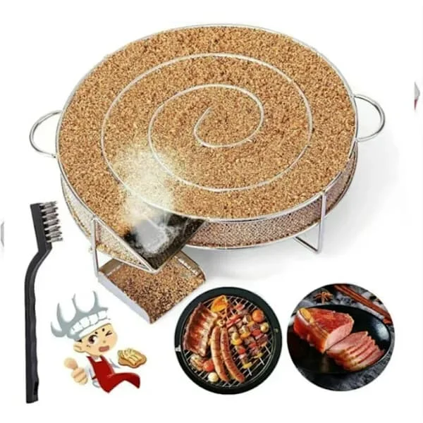 /EA/Kaldrøykgenerator for røyking av kjøtt, fisk med børste, rengjøring av grill, grillrøyk