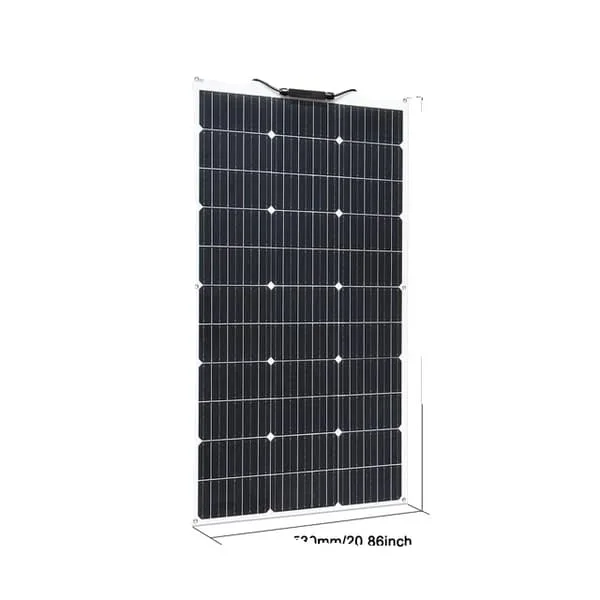 Fleksibelt solcellepanel, 150W, 18v opladning, 100W solpanel