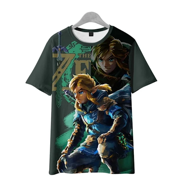The Legend of Zelda Tears of the Kingdo T-skjorte for barn Topper Mote kortarmet unisex crewneck løs t-skjorte for barn style2 style2 m