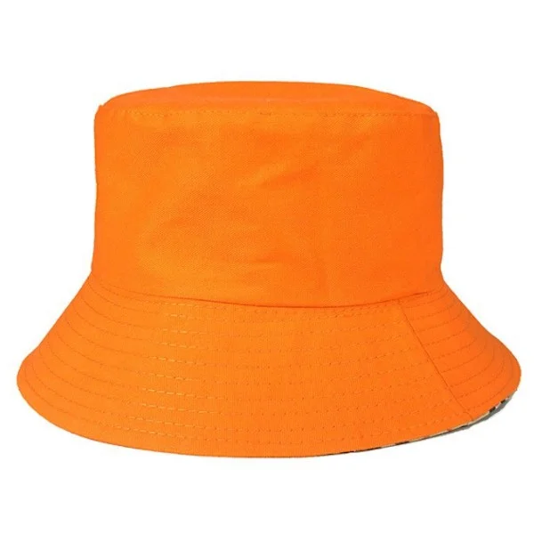 Svart Fiskehatt Bucket Hat Mössa orange one size orange—yux