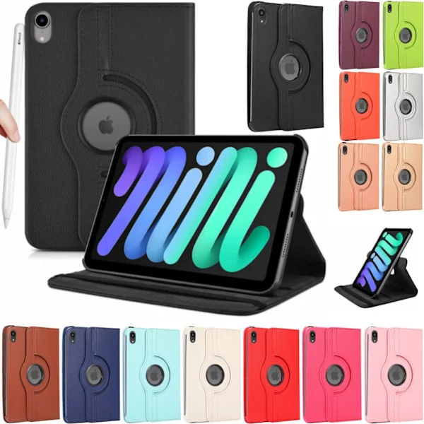 Ipad Mini 6 fodral skärmskydd skal svart -