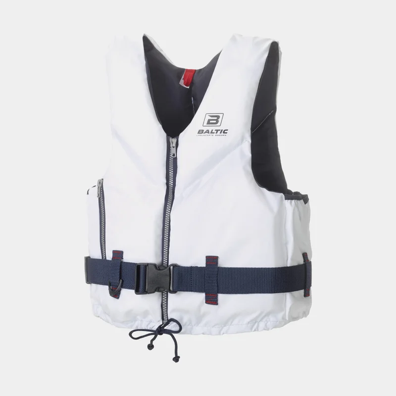 Flytväst / seglarväst Baltic Mariner 50N, vit, Large (70 - 90 kg)