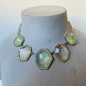 Statement halsband med stora stenar