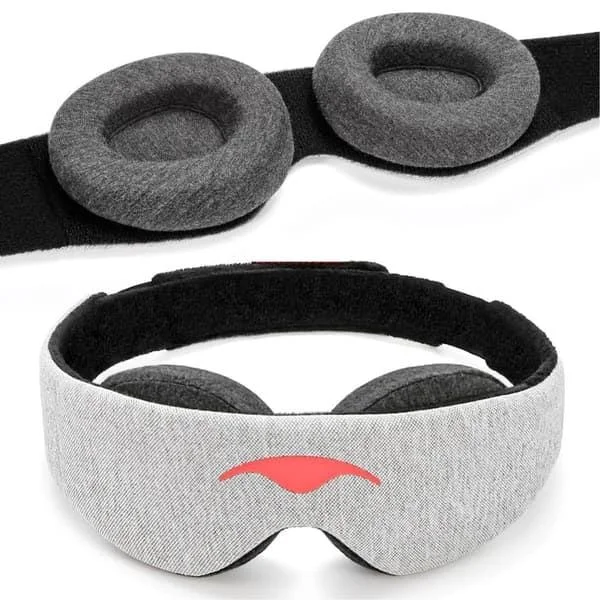 Manta Sleep Mask - Ljusblockerande Ögonmask - Noll IOP - Justerbar Ögonmask
