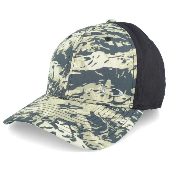 Oakley - Camo flexfit Caps - Tinfoil Ii Tiger Camo Green/Black Stretch Fit @ Hatstore