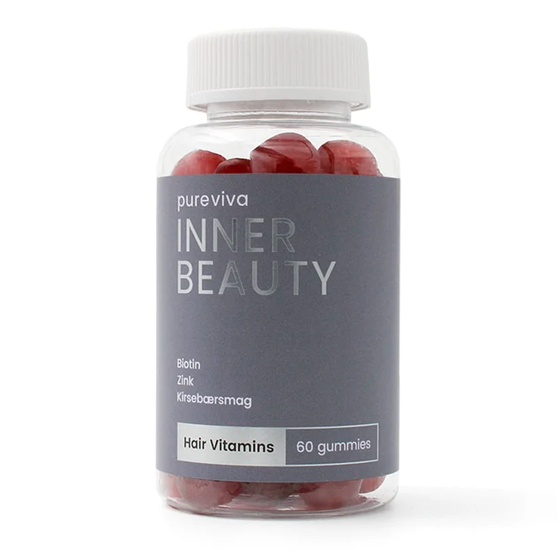 Spar 25% • Køb 2, Pureviva Inner Beauty Hair Vitamins 60 stk, Helse & Madvarer, Hud, Hår & Negle, Kosttilskud Til Håret