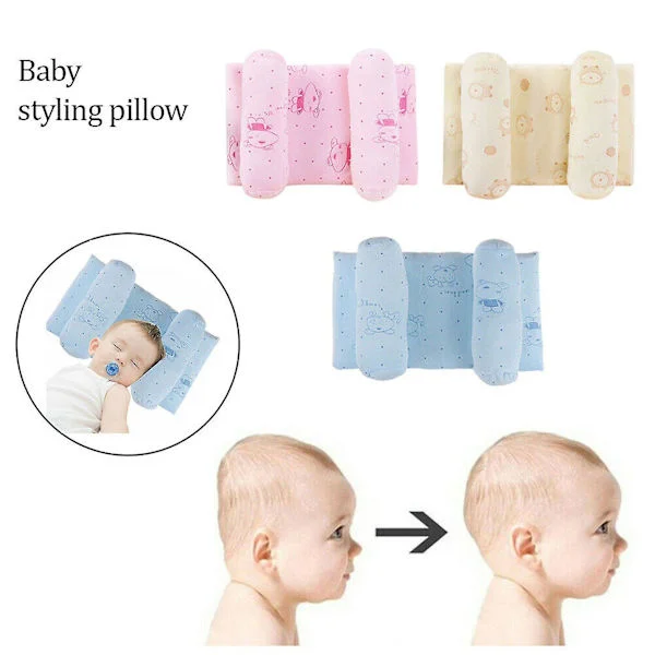 Baby pude mod deformation fladt hoved baby pude pude blød