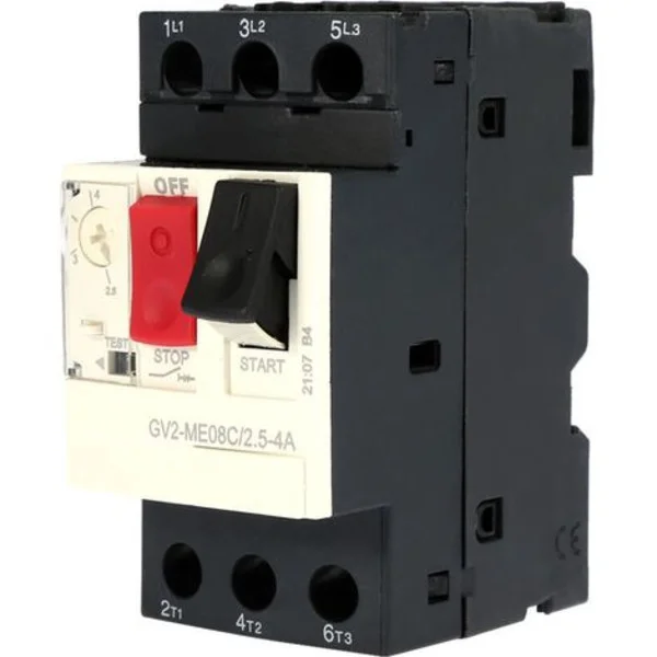 GV2-ME08C Motorvernbryter, 2,5-4A Motorvernbryter