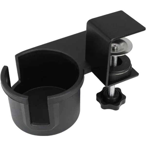 BordkopholderOpgraderet stor bordkopholderklemme180° rotation skjult kopholder under bordetTilbehør til metal kontor- og pc-gamingbord til daglig brug