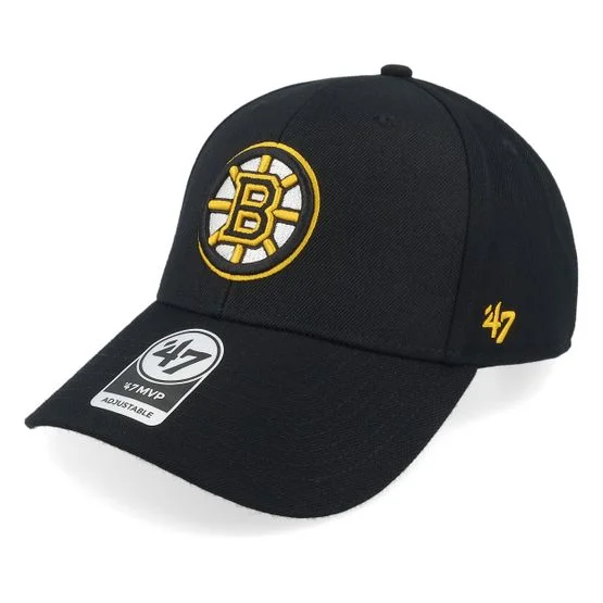 47 Brand - NHL Svart adjustable Caps - Boston Bruins NHL Mvp Cap Black Adjustable @ Hatstore