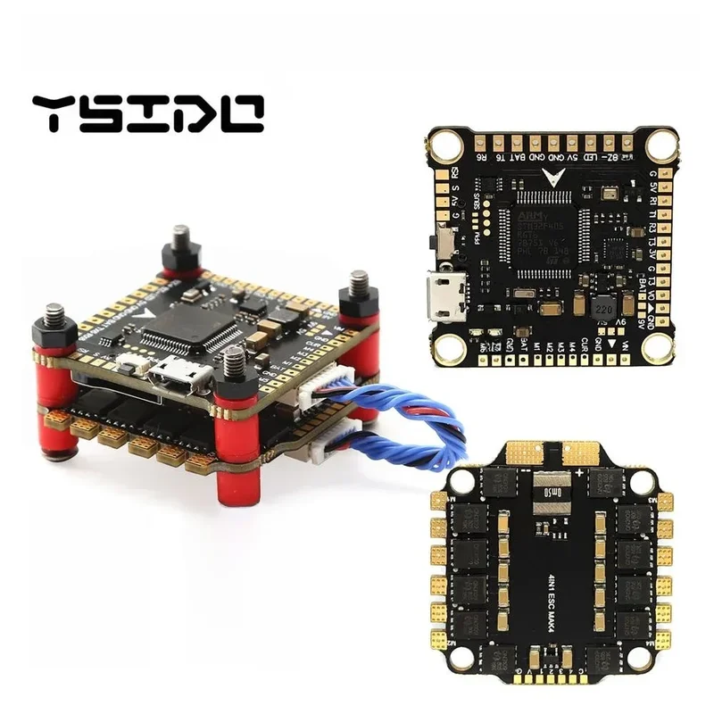 AliExpress - Ysido new f4 v3s plus flug kontrolle fc unterstützung bett light/inav BLS-45A/60a 4 in1 esc stack für rc fpv drone plane quadcopter