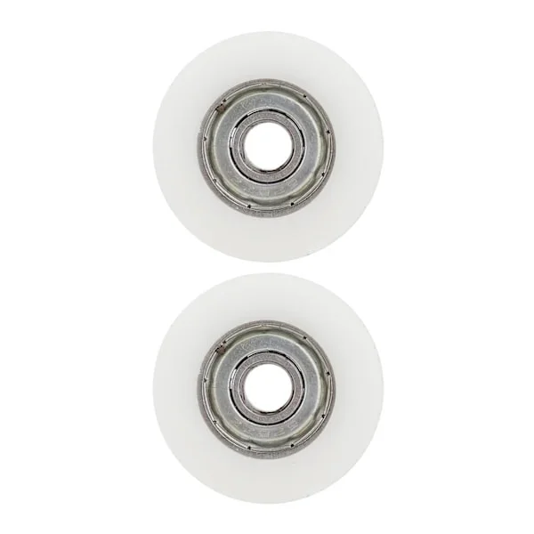 Elite Växthusdörr Ersättningshjulssats, Slitstarka Plasthjul med Bultar och Muttrar för Växthusdörrar, 30mm