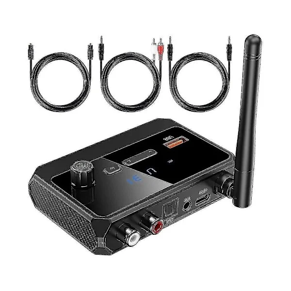 Bluetooth Adapter til Stereo Receiver - Bluetooth 5.3 Receiver, Trådløs Audio Adapter til Hjemme Stereo