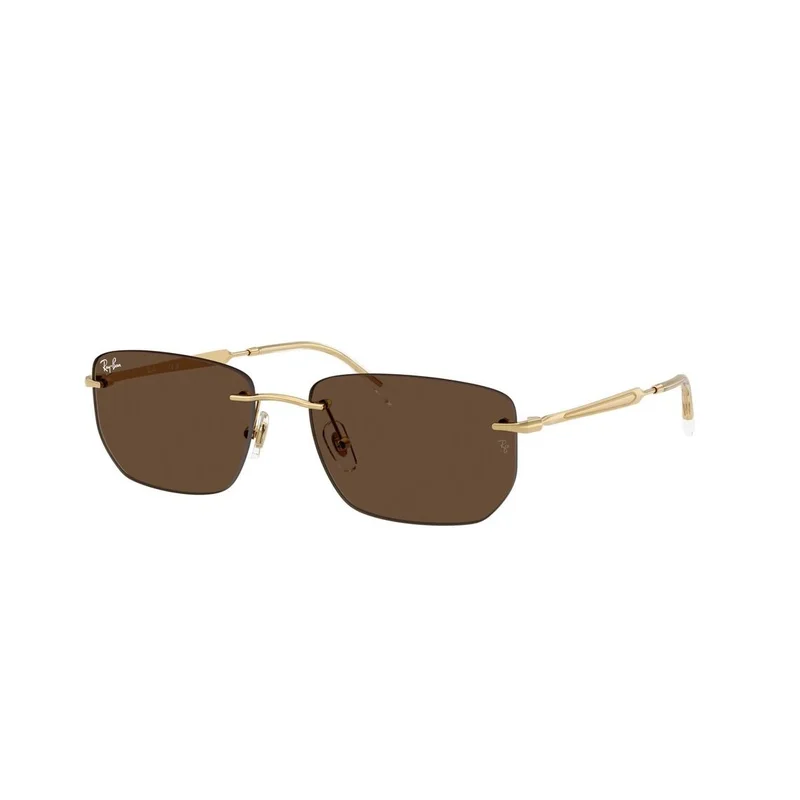 Ray-Ban -Aurinkolasit - Gold Rectangular - Ray-Ban RB3768 001/73 5617