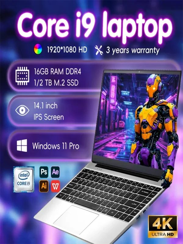 AliExpress - Windows 11 Pro Intel Core i9 10980HK Laptop 16GB RAM 1/2TB SSD Gaming-Laptop 1920*1080 Notebook-Computer Büro-Notebook-Laptop