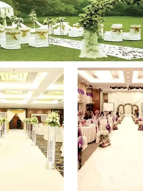 AliExpress - Tapis antidérapant pour couloir, hôtel, Banquet, activité de célébration, cérémonie, scène de fête, tapis de mariage de 1.5M, blanc