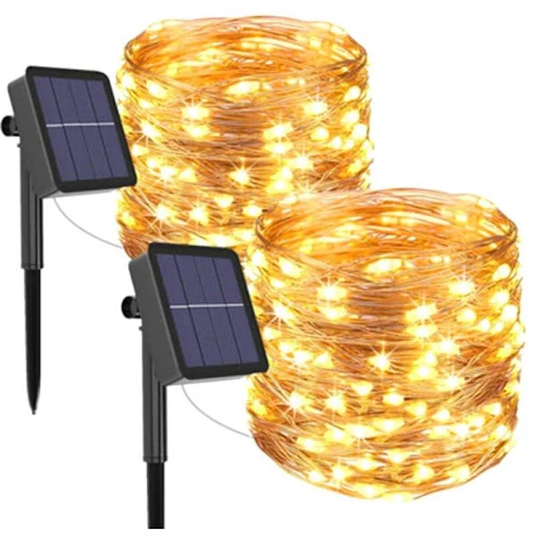 2 sarjaa aurinkokennovalosarjoja 300Led85X85 Suuri koristeellinen puutarhapihan taulu