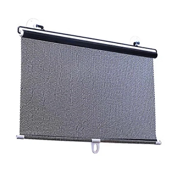 Mørkleggende Rullegardin med Sugekopper, Uttrekkbar Solskjerm uten Boring for Bil- og Kontorvinduer, 50 x 125 cm
