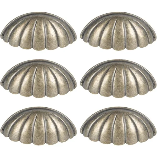 6 st snäckskal knoppar nautiska dörrhandtag vintage skåp låda skåp dra handtag hav låda knoppar byrå knoppar handtag för möbler