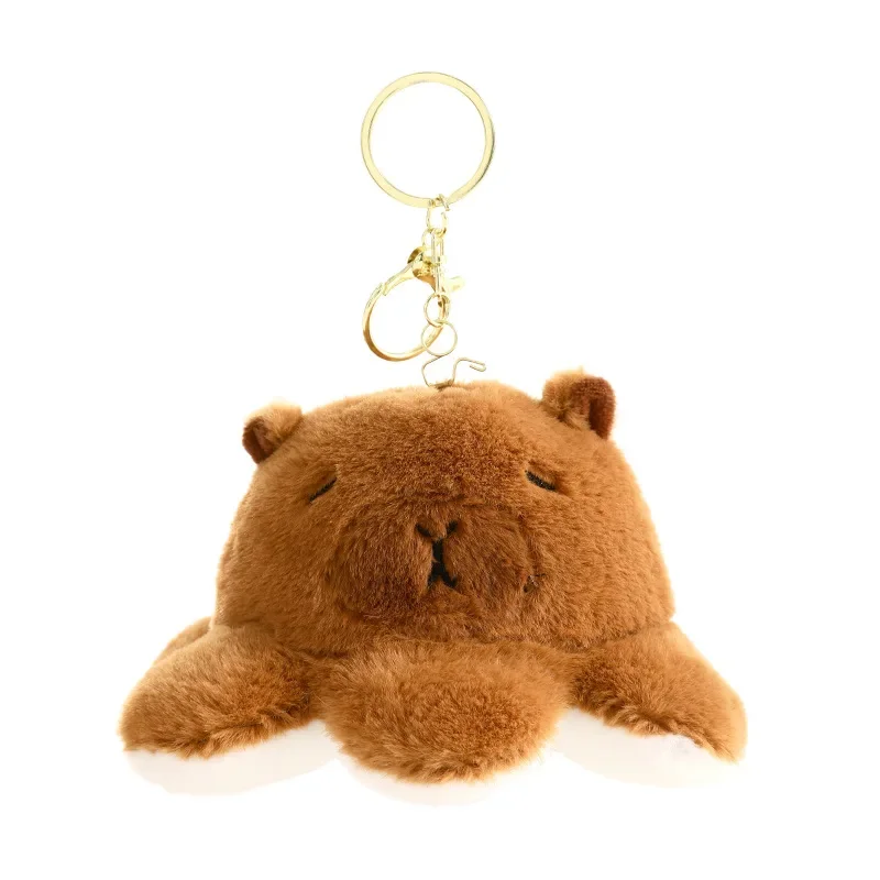 AliExpress - Creatieve Grappige Flip Capybara Knuffel Leuke Gevulde octopus Sleutelhanger Tas Hanger Sleutelhouder Decoratie Voor Paar Geschenken 