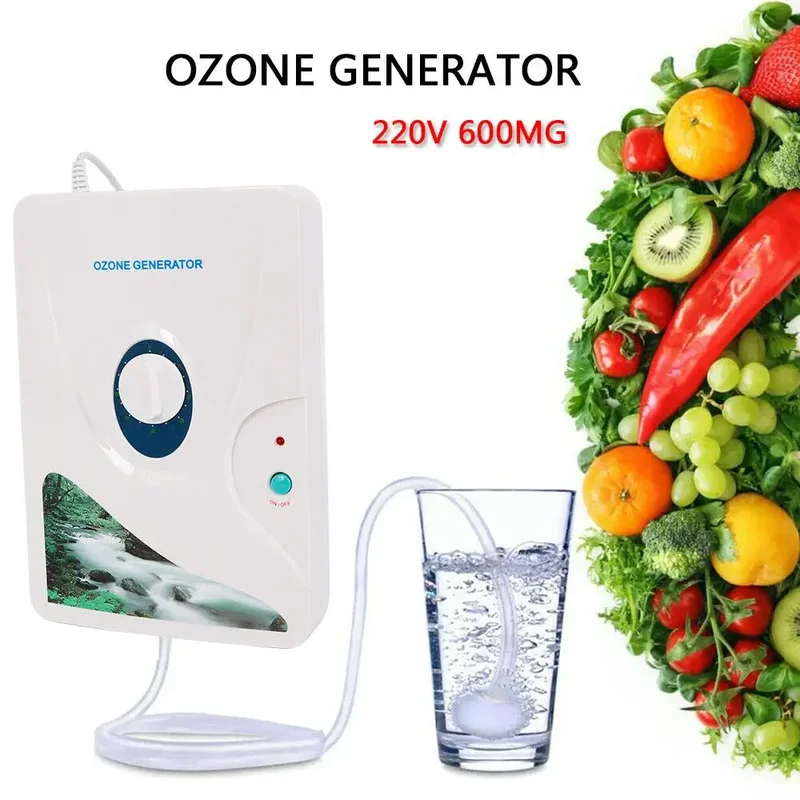 AliExpress - Professioneller Ozongenerator, Ozongenerator, mit Timer, EU-Stecker, Luftrohr, 220 V, 600 mg/h Ozonreinigungsmaschine