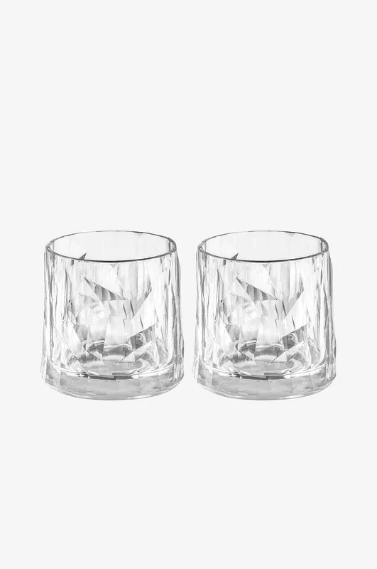 Koziol - Tumblerglass 2-pk Club No. 2 250 ml - Transparent - Drinkglass & shotglass - Fra Homeroom