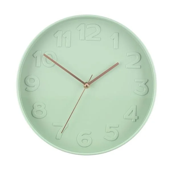Seinäkello Taranto 30 cm - mintunvihreä / seinäkello hiljainen / design kello seinälle / moderni seinäkello