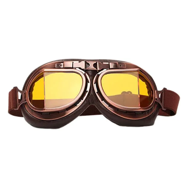 Förstärkande linser Te-färgade linser Solglasögon, skyddsglasögon, vintage och steampunk-stil, för utomhussporter och motocross