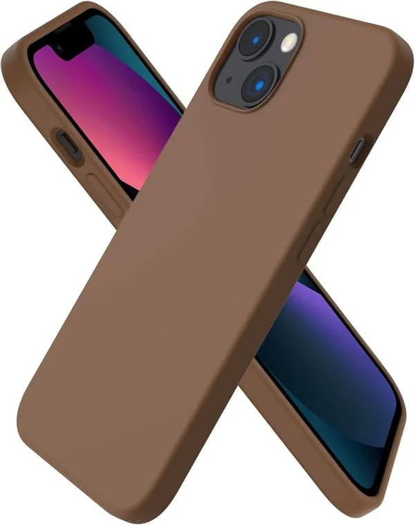 iPhone 13-deksel, flytende silikondeksel for 6,1-tommers iPhone 13, ultratynt deksel, støtsikkert beskyttende mykt deksel med full dekning